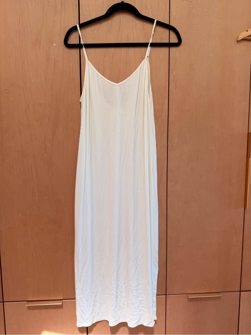 Joah Brown S/M Simple Ivory Slip Dress